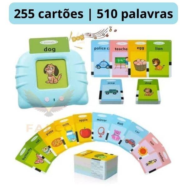 CardKids - Brinquedo Interativo que Ensina Inglês + Livro de Desenvolvimento Infantil (Brinde!)